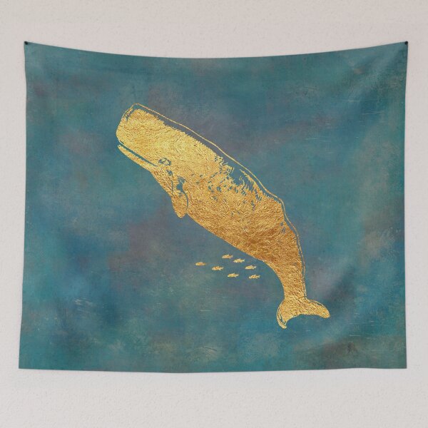 Aperçu de l'œuvre Baleine dorée Deep Sea Life II, texture océanique créée et vendue par Glimmersmith.