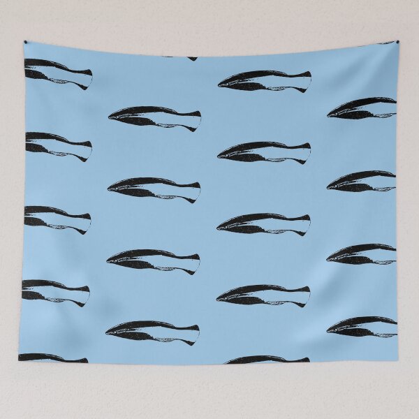 Item preview, Bluestreak Cleaner Wrasse Black Design designed and sold by designsasstultd.