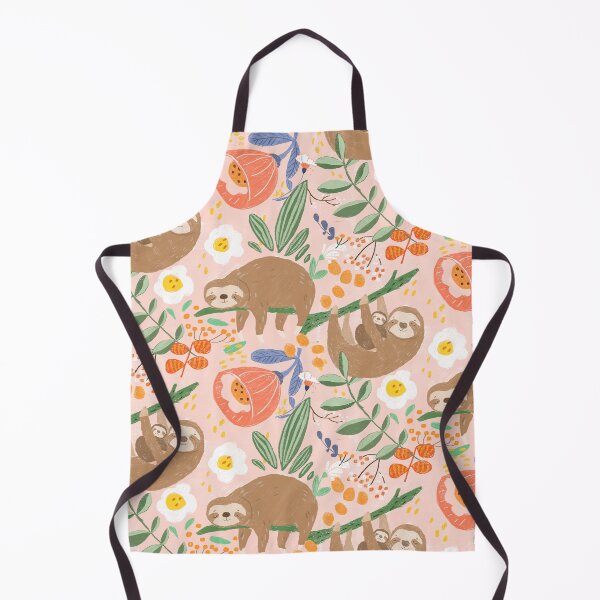Item preview, Playful Sloths with Floral Pattern by Suki McMaster designed and sold by Suki McMaster.