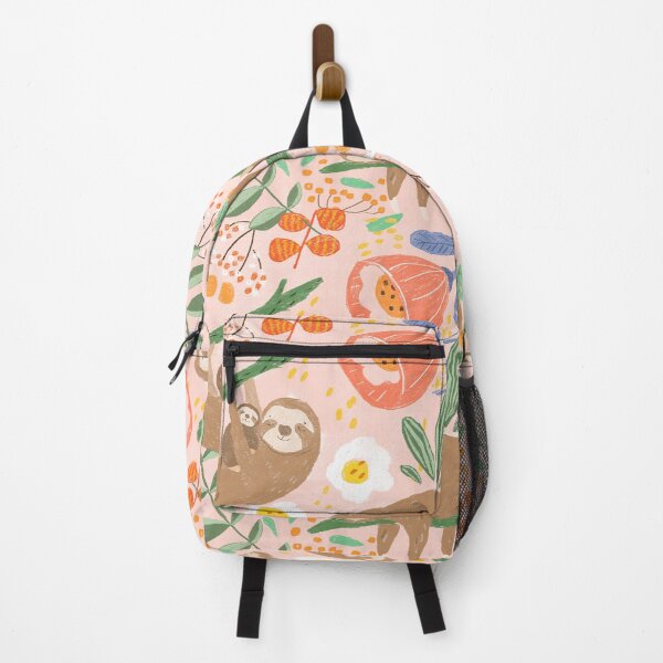 Item preview, Playful Sloths with Floral Pattern by Suki McMaster designed and sold by Suki McMaster.