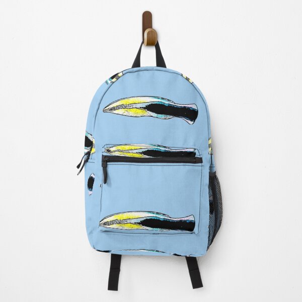 Item preview, Bluestreak Cleaner Wrasse Black Alternate Design designed and sold by designsasstultd.
