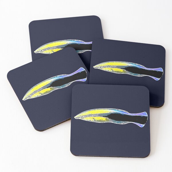 Item preview, Bluestreak Cleaner Wrasse White Alternate Design  designed and sold by designsasstultd.