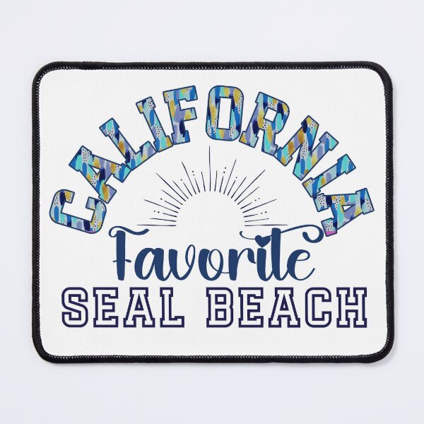 Item preview, California Favorite Seal Beach (Blue Waters) designed and sold by Whackadoodletee.