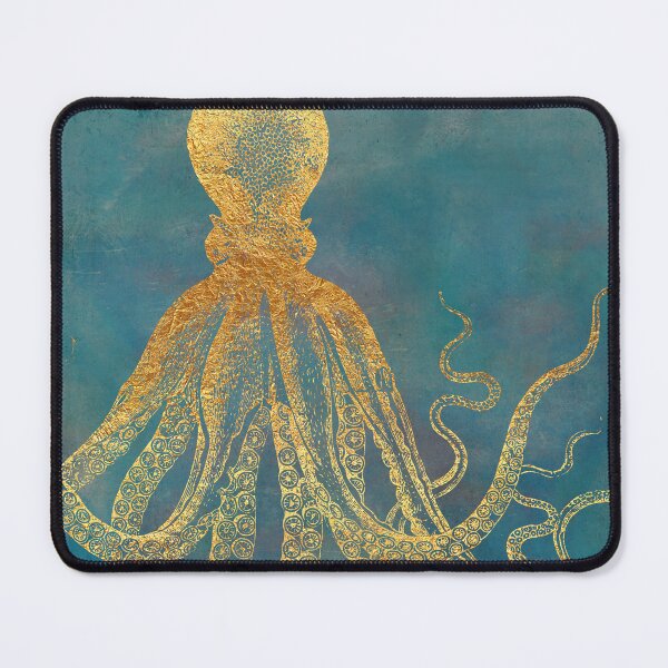 Item preview, Deep Sea Life II Golden Octopus, marine texture designed and sold by Glimmersmith.