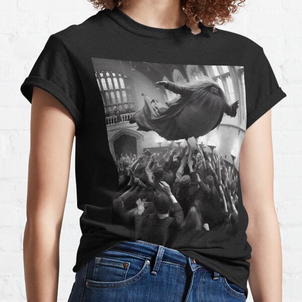 Item preview, Groundskeeper crowd surfing at a rave designed and sold by Internet Clothing.