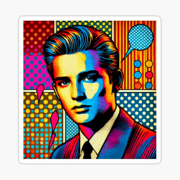 Retro Flow – 60s Vibe cool Haircut Sticker