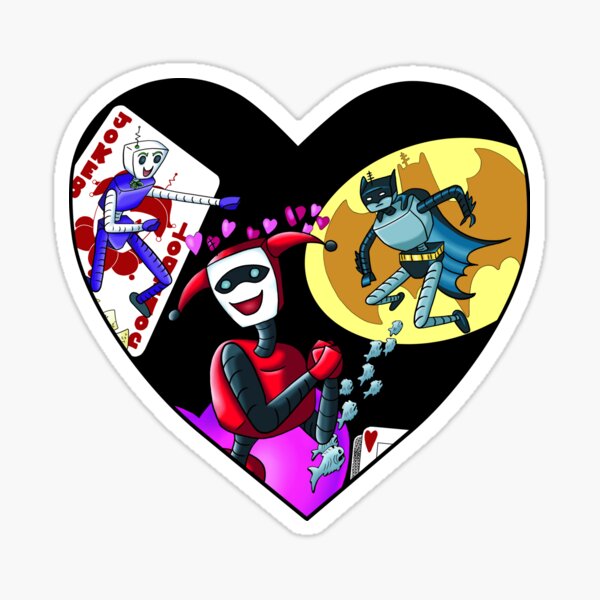 Item preview, BatBot Mad Love designed and sold by ArtOfLoveBots.