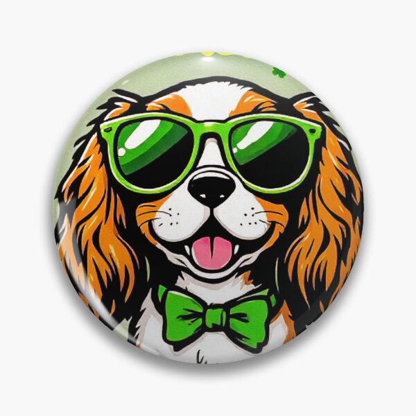Item preview, St. Patrick’s Day Cavalier King Charles Spaniel 2 designed and sold by SteadyRolling.