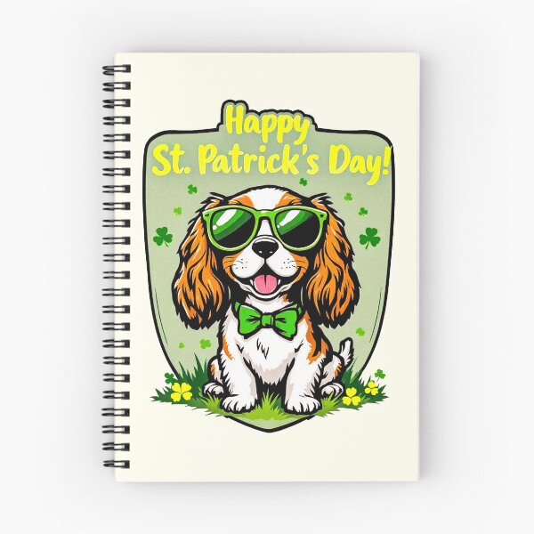 Item preview, St. Patrick’s Day Cavalier King Charles Spaniel 2 designed and sold by SteadyRolling.