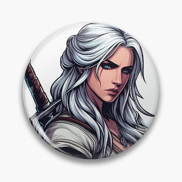 Item preview, beautiful Ciri warrior with sword designed and sold by DuskTillDown.