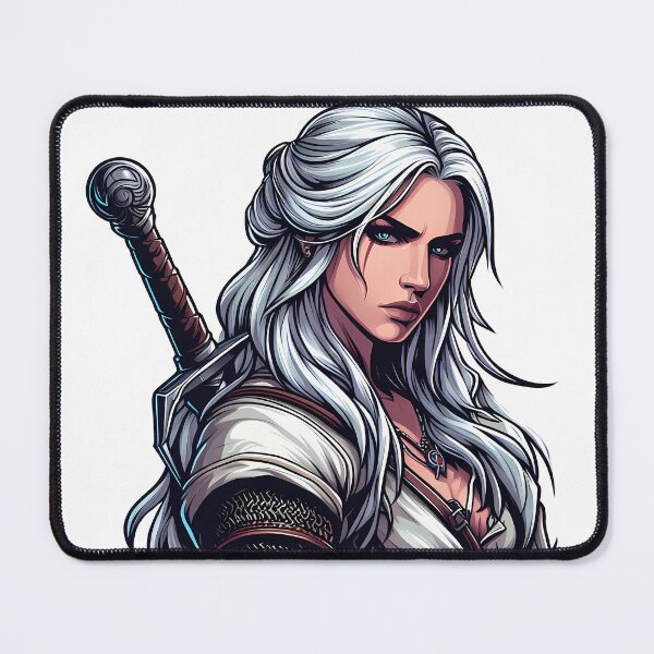 Item preview, beautiful Ciri warrior with sword designed and sold by DuskTillDown.