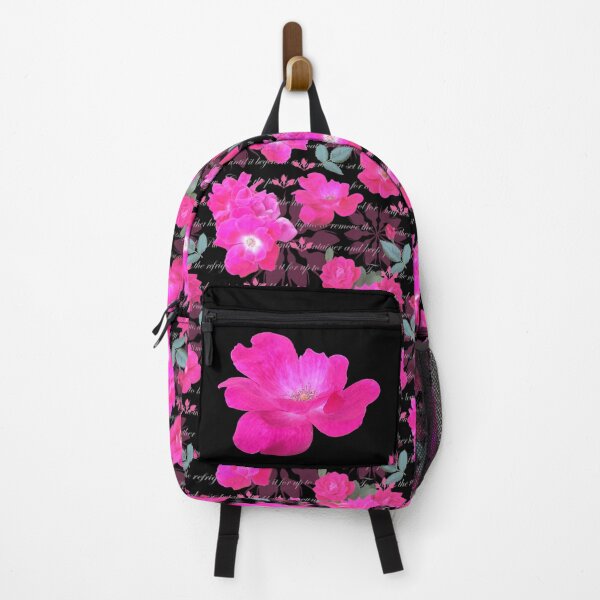 Item preview, Rose Water Recipe Pink Roses on Black designed and sold by Art in My Loft.