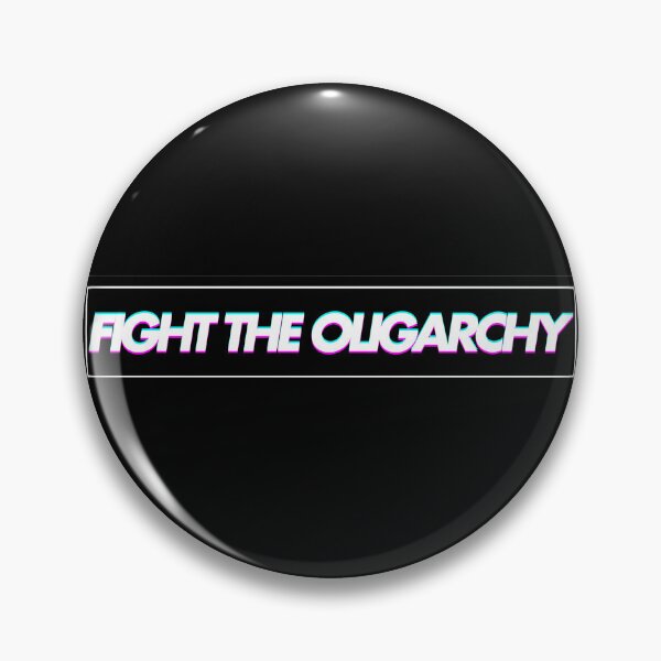 Item preview, FIGHT THE OLIGARCHY bumper sticker designed and sold by Creative Liberty Designs.