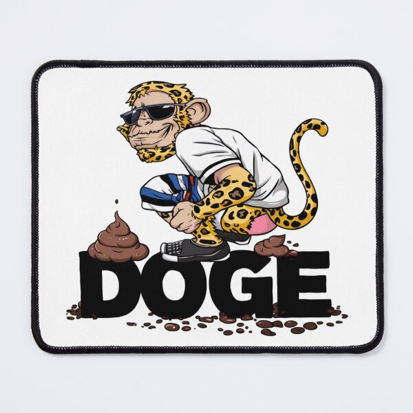 Item preview, Mischievous Leopard Dissing DOGE designed and sold by The People’s Punchline.