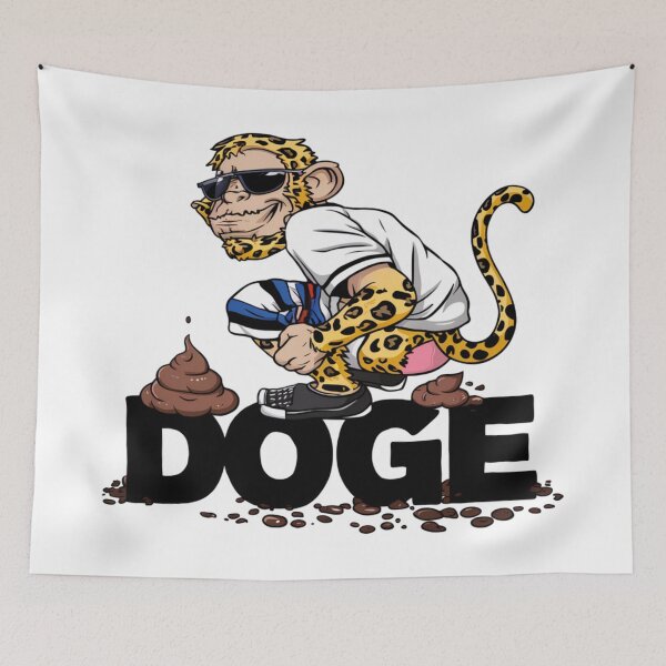Item preview, Mischievous Leopard Dissing DOGE designed and sold by The People’s Punchline.