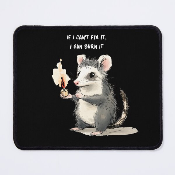 Item preview, Motivational Arson Opossum | Wild, Silly Animal Shirts and Stickers designed and sold by Envision Designs.