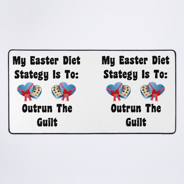 Item preview, My Easter Diet Strategy: Outrun The Guilt! designed and sold by Oaks Creations.