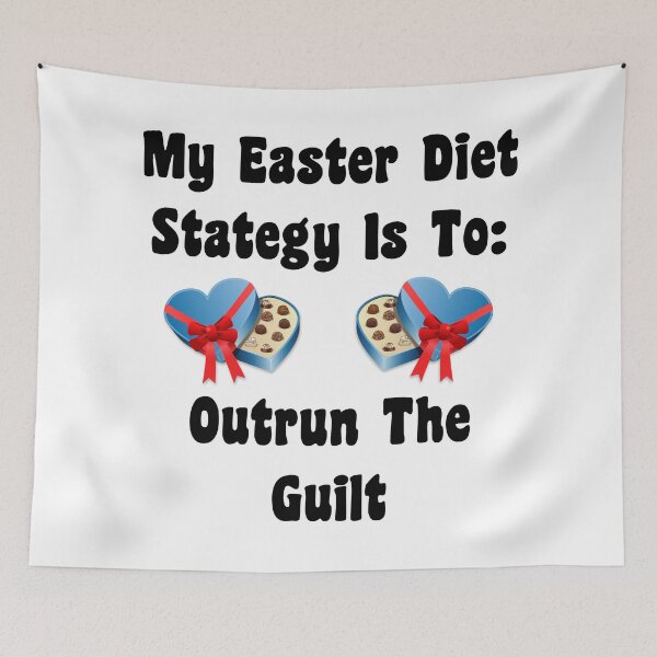 Item preview, My Easter Diet Strategy: Outrun The Guilt! designed and sold by Oaks Creations.