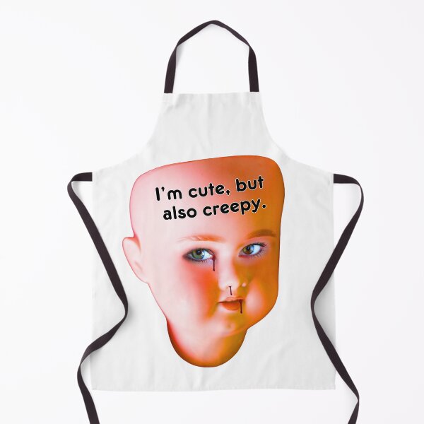 Item preview, I'm Cute But Also Creepy - Doll Head designed and sold by MAGGDDigital.