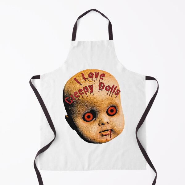 Item preview, I Love Creepy Dolls - Doll Head Bloody Writing  designed and sold by MAGGDDigital.