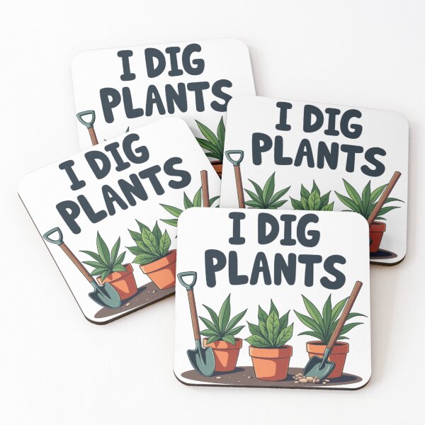 Item preview, I Dig Plants | Funny Gardening Shirt | Plant Lover Gift | Cute Botanical Pun Design designed and sold by PaintedPixels01.