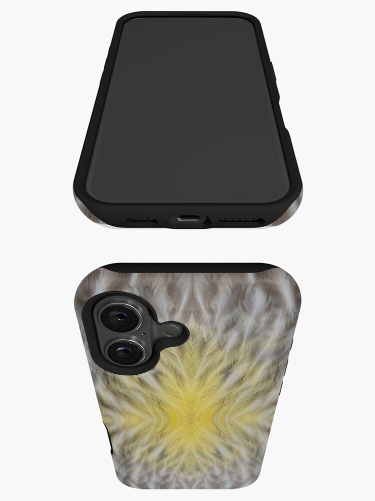Thumbnail 3 of 4, iPhone Case, Wattle Bird Feathers at Magpie Springs by Adelaide Artist Avril Thomas designed and sold by MagpieSprings.