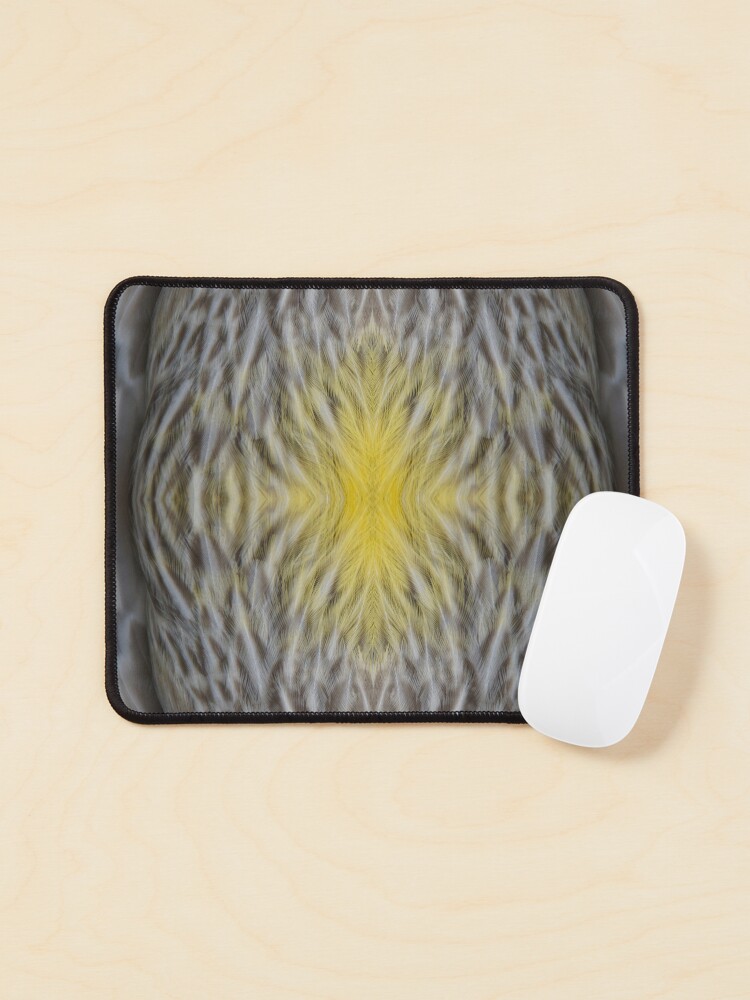 Thumbnail 1 of 5, Mouse Pad, Wattle Bird Feathers at Magpie Springs by Adelaide Artist Avril Thomas designed and sold by MagpieSprings.