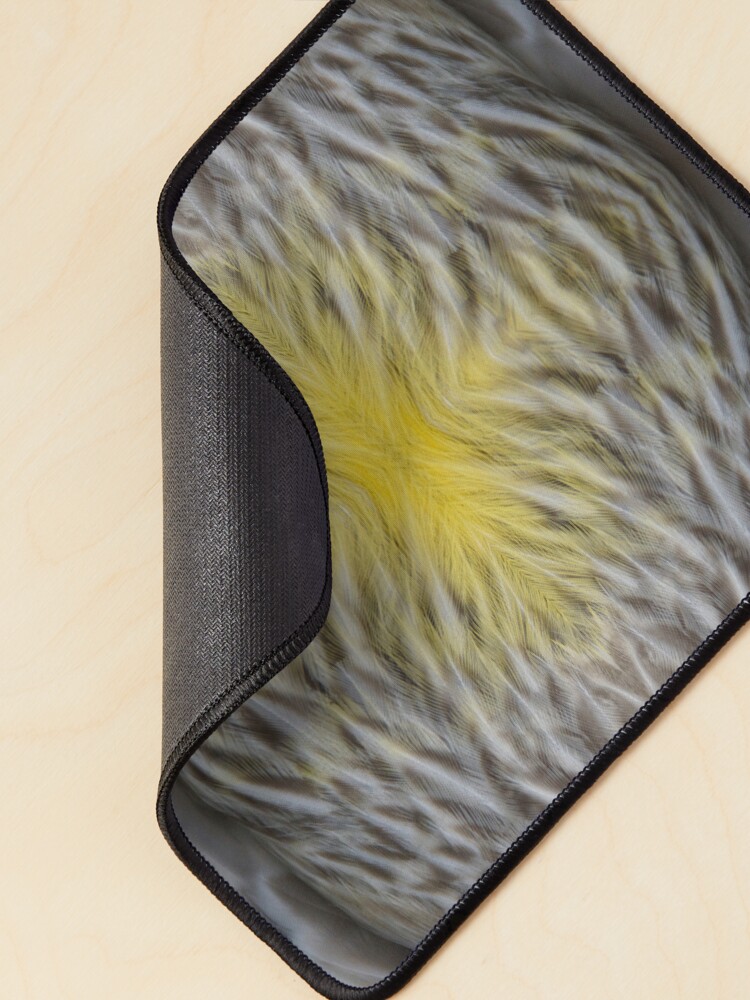 Thumbnail 2 of 5, Mouse Pad, Wattle Bird Feathers at Magpie Springs by Adelaide Artist Avril Thomas designed and sold by MagpieSprings.