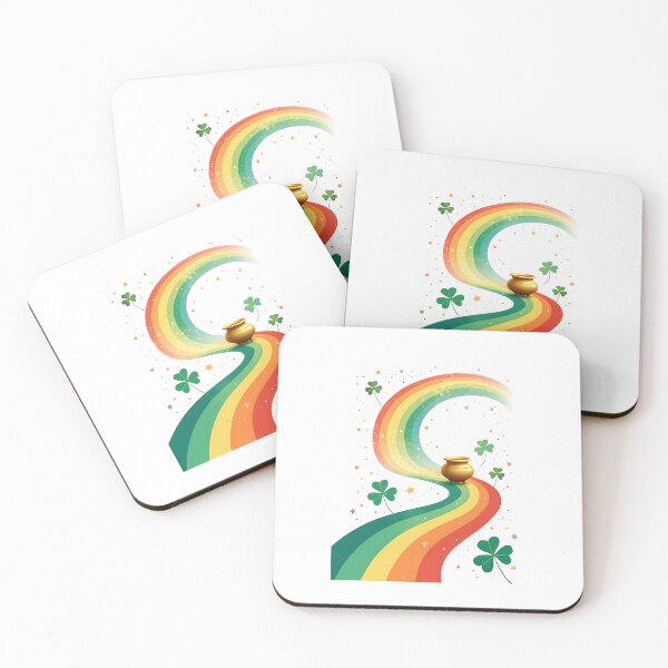 Item preview, Rainbow and Pot of Gold Fantasy Scene designed and sold by VibeTCreations.