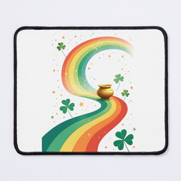 Item preview, Rainbow and Pot of Gold Fantasy Scene designed and sold by VibeTCreations.