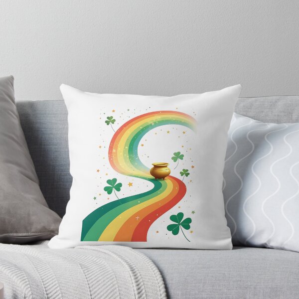 Item preview, Rainbow and Pot of Gold Fantasy Scene designed and sold by VibeTCreations.