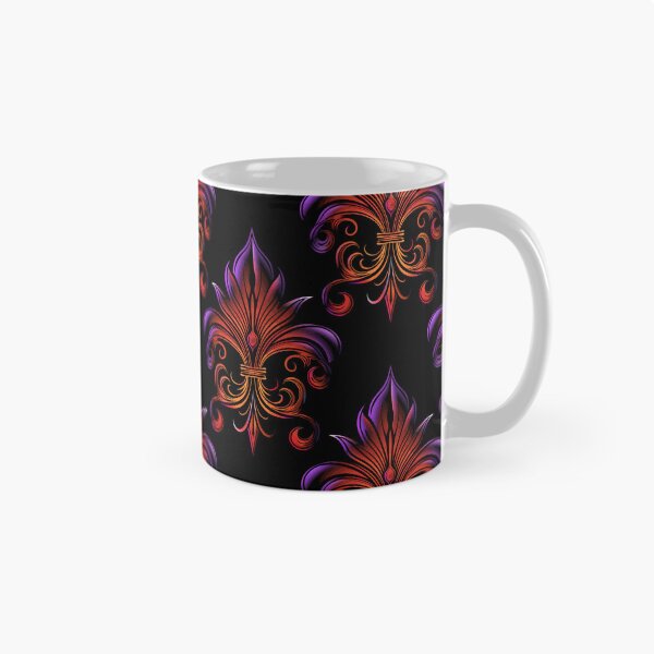 Item preview, Fleur de Lis Pattern: Red/Purple/Orange designed and sold by muskitt.