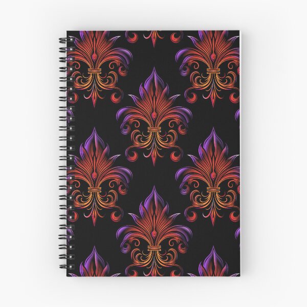 Item preview, Fleur de Lis Pattern: Red/Purple/Orange designed and sold by muskitt.