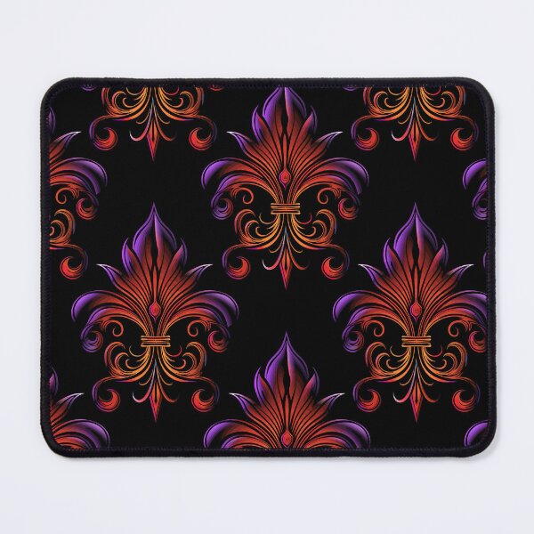 Item preview, Fleur de Lis Pattern: Red/Purple/Orange designed and sold by muskitt.
