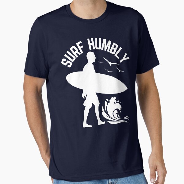 Artikel-Vorschau von Surf Humbly im Vintage-Stil - Weiß, designt und verkauft von SurfingLocales.