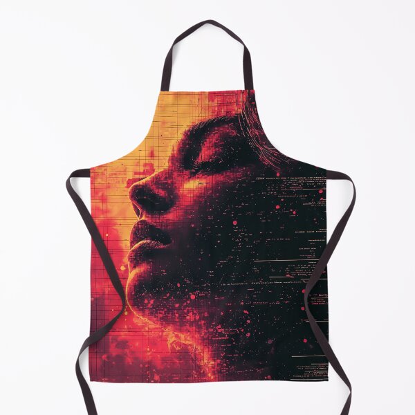 Item preview, Abstract futuristic woman art design designed and sold by Senpaiwaves.