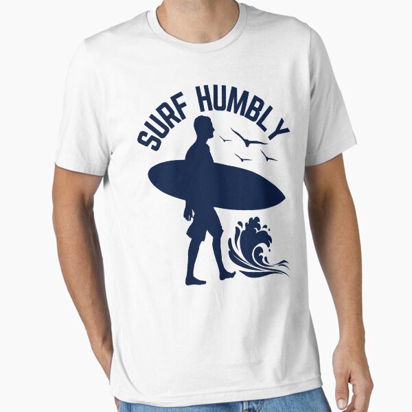 Vista previa del artículo con la obra «Estilo vintage Surf Humbly - Azul marino», diseñado y vendido por SurfingLocales.
