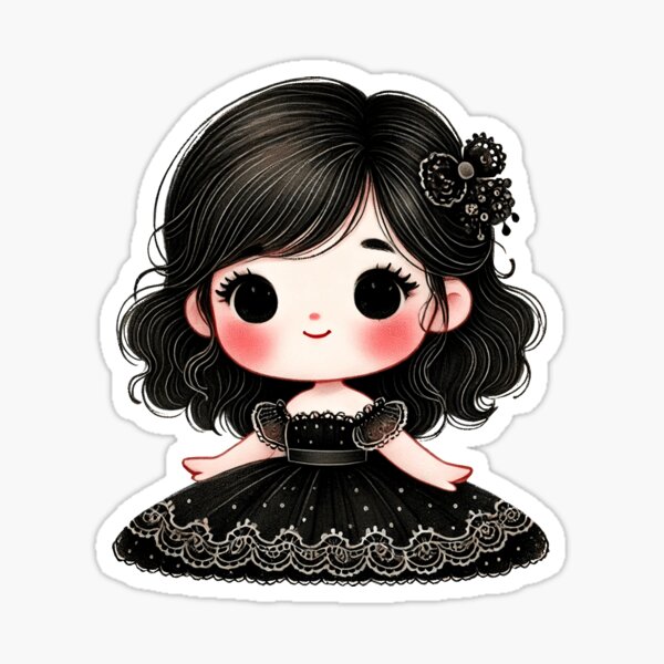 Item preview, Sweet Girl Black Dress designed and sold by RiverandRain.