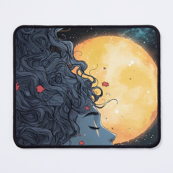 Item preview, Abstract futuristic woman art design designed and sold by Senpaiwaves.