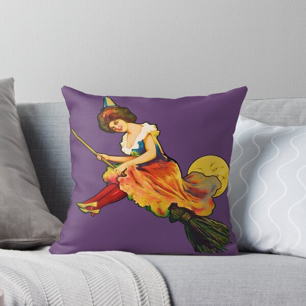 Item preview, Vintage Witch Flying A Broomstick designed and sold by MAGGDDigital.