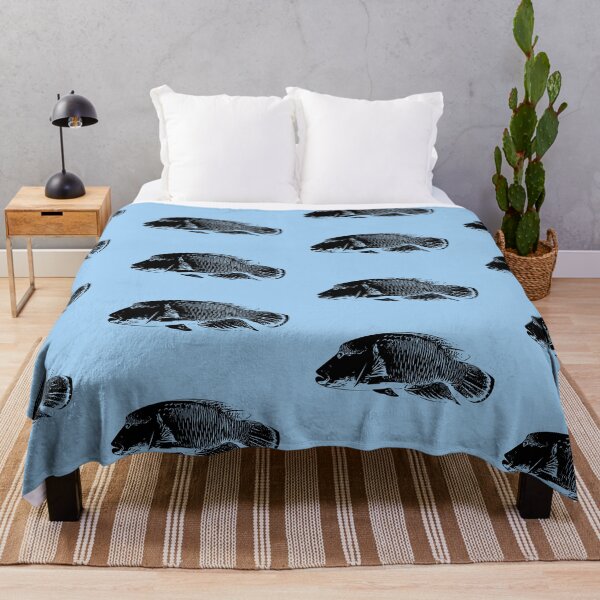 Item preview, Maori Humphead Wrasse Black Design designed and sold by designsasstultd.