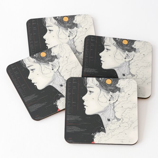 Item preview, Abstract futuristic japanese woman art design designed and sold by Senpaiwaves.