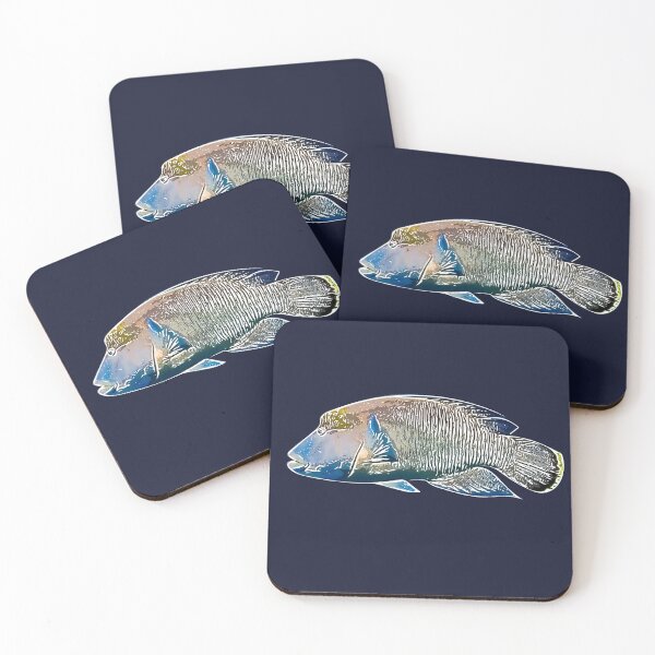 Item preview, Maori Humphead Wrasse White Alternate Design  designed and sold by designsasstultd.