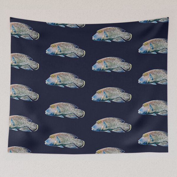 Item preview, Maori Humphead Wrasse White Alternate Design  designed and sold by designsasstultd.