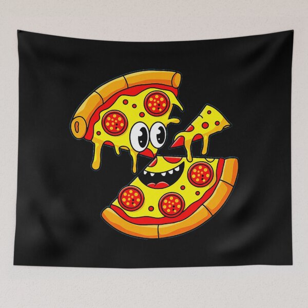 Artikelvorschau, Lustiges Pizza-Lächeln-Gesichts-Design entworfen und verkauft von SteezeeStore.