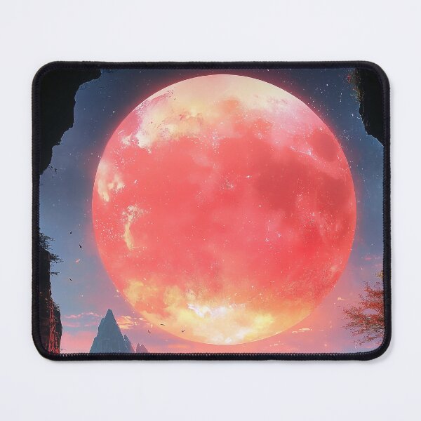 Item preview, Abstract futuristic red sun art design designed and sold by Senpaiwaves.