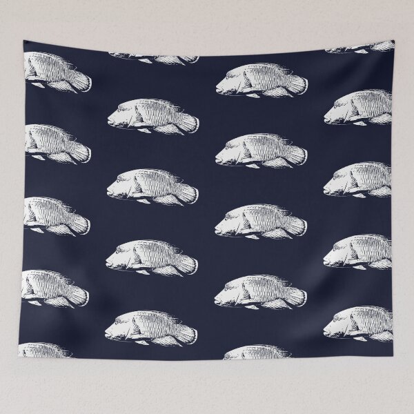 Item preview, Maori Humphead Wrasse White Design  designed and sold by designsasstultd.