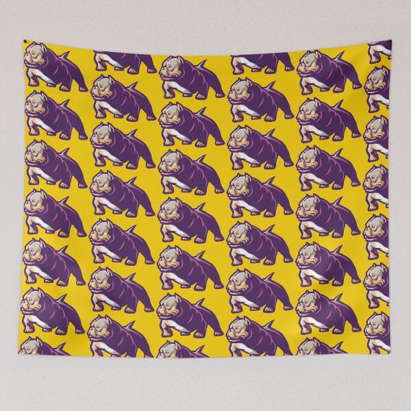 Item preview, Exotic Bully purple sports logo vector art lilac tricolor designed and sold by MBA.