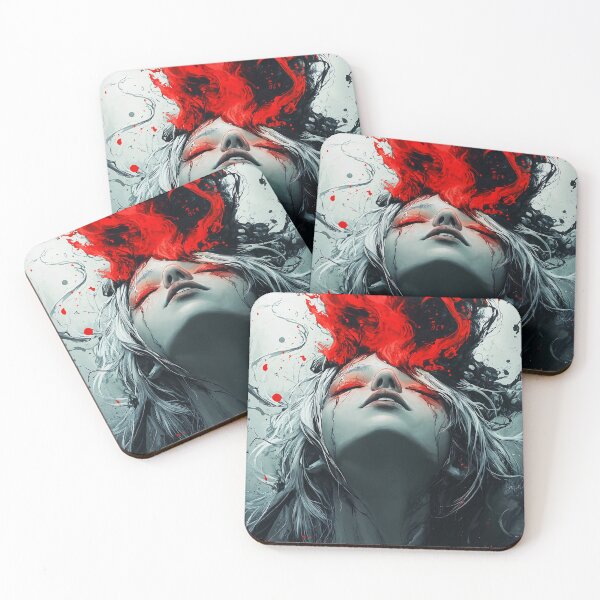 Item preview, Abstract futuristic woman art design designed and sold by Senpaiwaves.