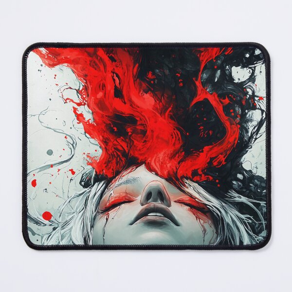 Item preview, Abstract futuristic woman art design designed and sold by Senpaiwaves.